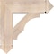 Ekena Millwork Balboa Arts & Crafts Smooth Bracket, Douglas Fir, 5 1/2"W x 24"D x 24"H BKT06X24X24BOA03SDF - alternate 2